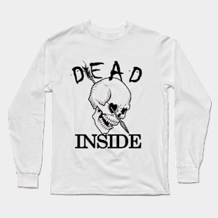 Dead inside skull Long Sleeve T-Shirt